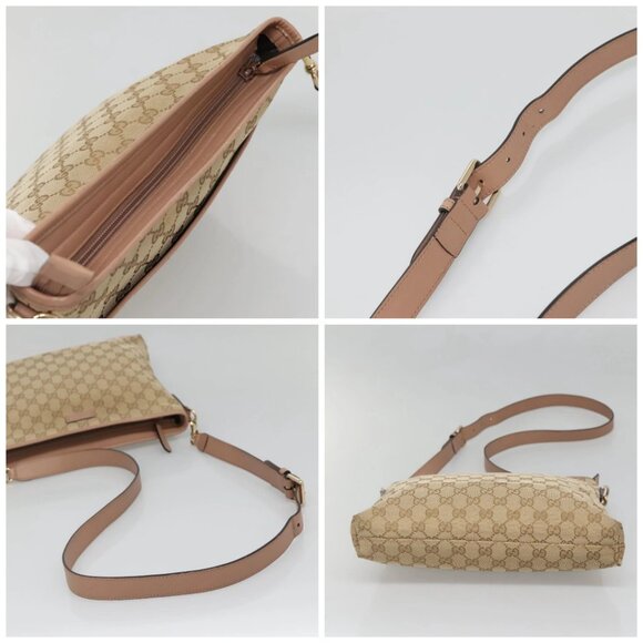 GUCCI GG Canvas Shoulder Bag Beige Gold 388924 Auth 141915 - Picture 16 of 16